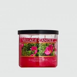 Ароматическая свеча, средняя VILLAGE CANDLE Wild Rose 396 гр
