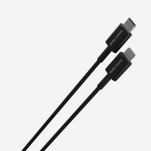 Кабель More choice K71Si Smart USB 2.4A PD быстрая зарядка для Apple 8-pin Type-C 1м черный