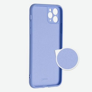 Чехол клип-кейс PERO LIQUID SILICONE для Xiaomi POCO X3 голубой
