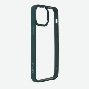 Чехол (клип-кейс) Usams Apple iPhone 13 mini US-BH768 прозрачный/зеленый (УТ000028114)