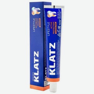 Зубная паста Klatz Lifestyle Активная защита без фтора 75 мл