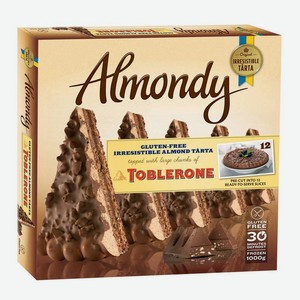 Торт Almondy миндальный с кусочками Тоблероне 400г