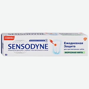 Зубная паста Sensodyne 65г ежедневная защита морозная мята