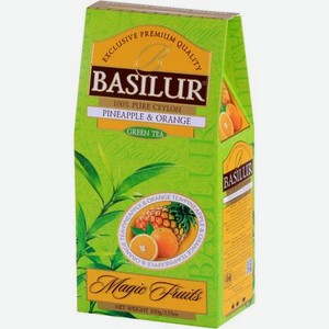 Чай Basilur Волшебные фрукты Ананас и Апельсин, 100 г