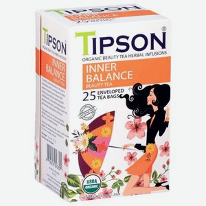 Чай органический Tipson Beauty Tea Inner Balance, 25 пакетиков