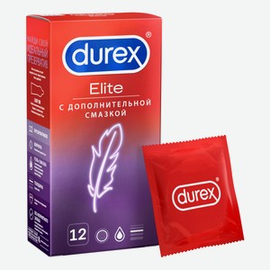 Презервативы Durex Elite с дополнительной смазкой 12 шт