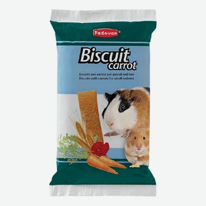 Лакомство Padovan Biscuit Carrot для грызунов бисквиты с морковью 30 г