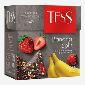 Чай черный Tess Banana Split в пирамидках 1,8 г х 20 шт