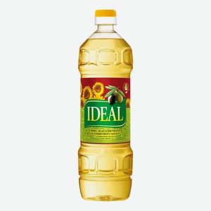 Подсолнечное-оливковое масло Ideal рафинированное 1 л