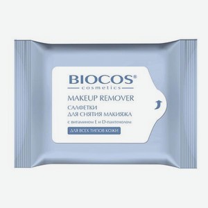 BIOCOS Влажные салфетки для снятия макияжа для всех типов кожи
