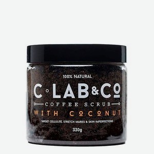 C LAB&CO Кофейный скраб с кокосом в банке