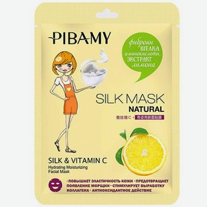PIBAMY Маска для лица SILK&Vitamin C для эластичности кожи