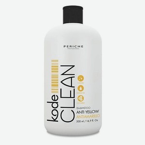 PERICHE PROFESIONAL Шампунь для блондированных волос CLEAN ANTI-YELLOW  KODE 