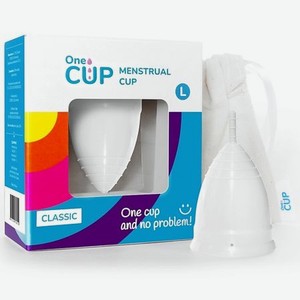 ONECUP Менструальная чаша Classic белая размер L
