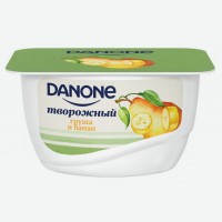 Продукт творожный   Danone  /  Простоквашино   Груша-банан, 3,6%, 130 г