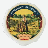 Сыр   Нормандия Камамбер  , мягкий с белой плесенью 50%, 125 г