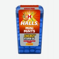 Леденцы Halls Mini Mints Манго и апельсин, без сахара, 12,5 г