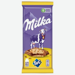 Шоколад Milka Tuc молочный с крекером, 87 г
