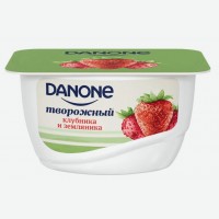 Продукт творожный   Danone  /  Простоквашино   Клубника-земляника, 3,6%, 130 г