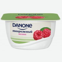 Продукт творожный   Danone  /  Простоквашино   Малина, 3,6%, 130 г