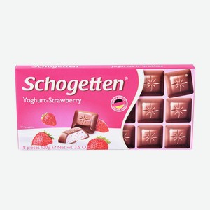 Шоколад молочный Schogetten Yoghurt-Strawberry 100г Schogetten