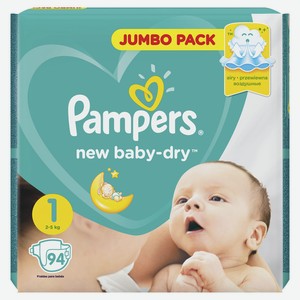 Подгузники Pampers new baby dry newborn арт94