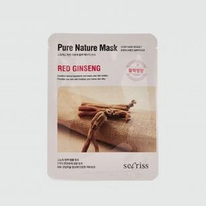 Тканевая маска с экстрактом красного женьшеня ANSKIN Secriss Pure Nature Mask Pack - Red Ginseng 25 мл