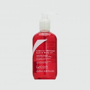 Масло косметическое для ванны и массажа с Клубникой и Миндалем LYCON Soberry Massage & Bath Oil 250 мл