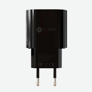 Сетевое зарядное устройство More choice Smart 1USB 3.0A PD 20W NC70S (Black)