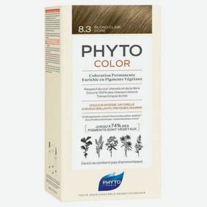 Краска для волос Phytosolba Phyto Color Светлый золотистый блонд 8.3
