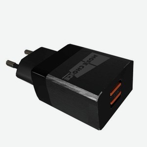 Сетевое зарядное устройство More choice NC24 Black 2USB 2.1A