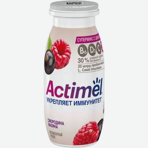 Напиток кисломолочный Actimel Смородина-малина 1,5%, 95 г