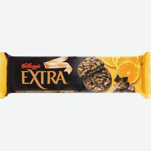 Печенье-гранола сдобное Kellogg s Extra с шоколадом и апельсином, 150 г