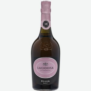Вино игристое La Gioiosa Rosea Brut розовое брют 11 % алк., Италия, 0,75 л