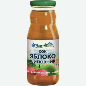 Сок детский Fleur Alpine Organic Яблоко-Шиповник, с 5 месяцев, 0,2 л
