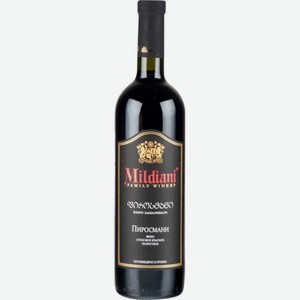 Вино Mildiani Пиросмани красное полусухое 13 % алк., Грузия, 0,75 л
