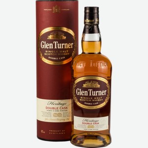 Виски односолодовый Glen Turner Heritage Double cask в подарочной упаковке 40 % алк., Шотландия, 0,7 л