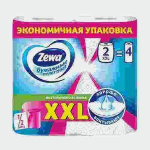Полотенца Бумажные Zewa Xxl 1/2 Листа 2 Рулона
