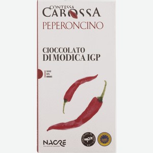 Шоколад горький 60% Контесса Кабосса из Сицилии с перцем Чили Накре кор, 75 г