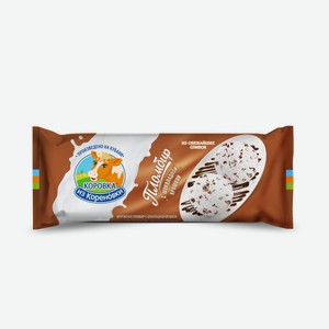 Мороженое пломбир Коровка из Кореновки с шоколадной крошкой Кореновский МКК м/у, 400 г