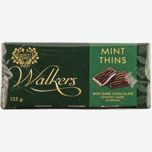 Шоколад темный Волкерс мята Волкерс кор, 135 г