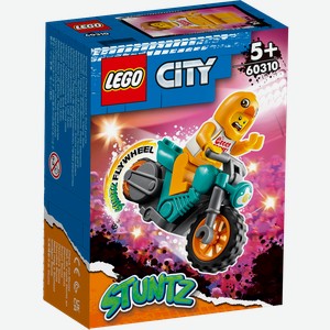 Конструктор с 5 лет 60310 Лего город мотоцикл с цыпленком Лего к/у, 1 шт