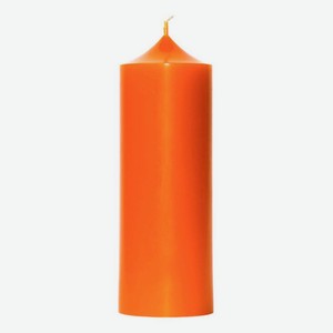 Свеча декоративная гладкая Оранжевая: свеча 400г