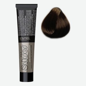 Крем-краска для седых волос De Luxe Silver 60мл: 6/7 Темно-русый коричневый