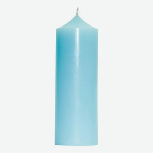 Свеча декоративная гладкая Голубая: свеча 400г