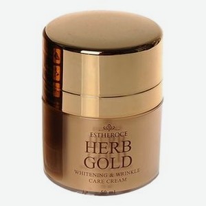 Крем для лица омолаживающий Estheroce Herb Gold Whitening & Wrinkle Care Cream 50мл