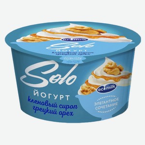 БЗМЖ Йогурт Экомилк Solo 4,2% с клено сиропом/грец орехом 130г