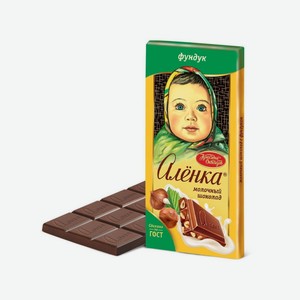 Шоколад Аленка молочный Фундук, 90 г