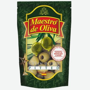 Оливки зеленые  Маэстро де Олива  б/к д/п 170г