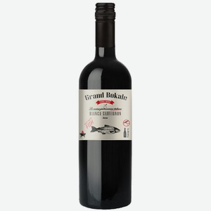 Вино  Гранд Бокале Совиньон Блан-Бианка  ордин. бел/сух 10% 0,75л, Россия
